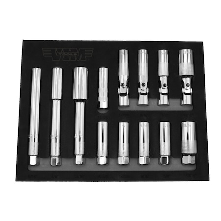 Durston Manufacturing SET MASTER SPARK PLUG 3/8" DR 13PC VISPM100